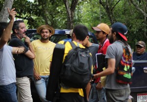 Equipo de rodaje en Santa Ana de Los Santos